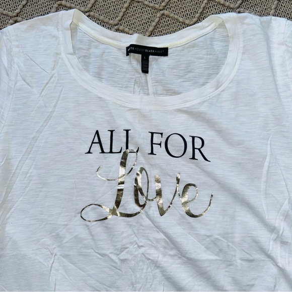 White Graphic T-Shirts Set Large Bundle Short Sleeve Tops L - Picture 2 of 4